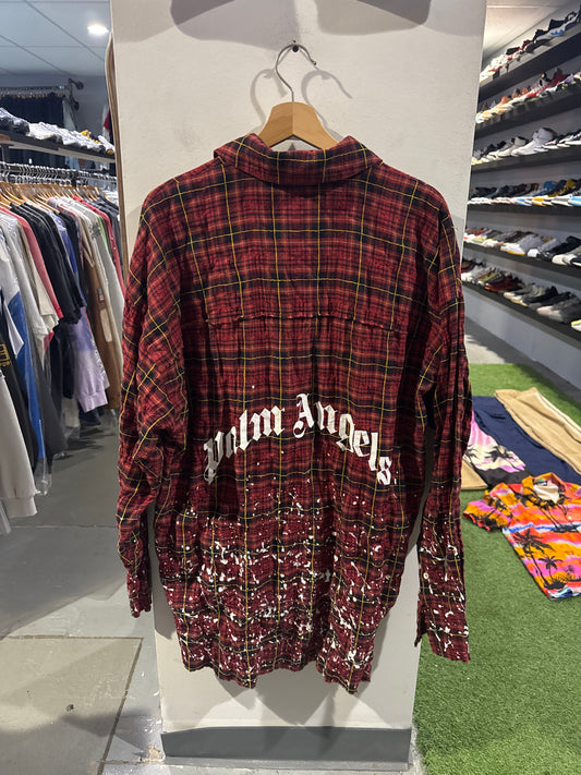 Palm Angels Bleached Splatter Flannel