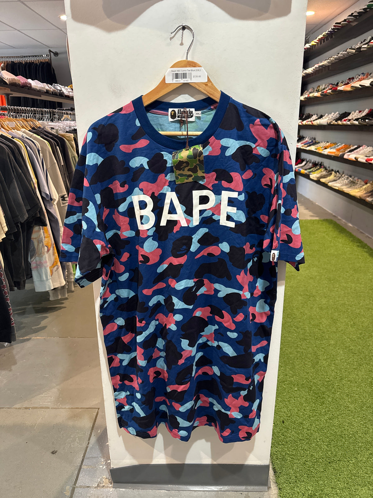 Bape ABC Camo Tee Blue