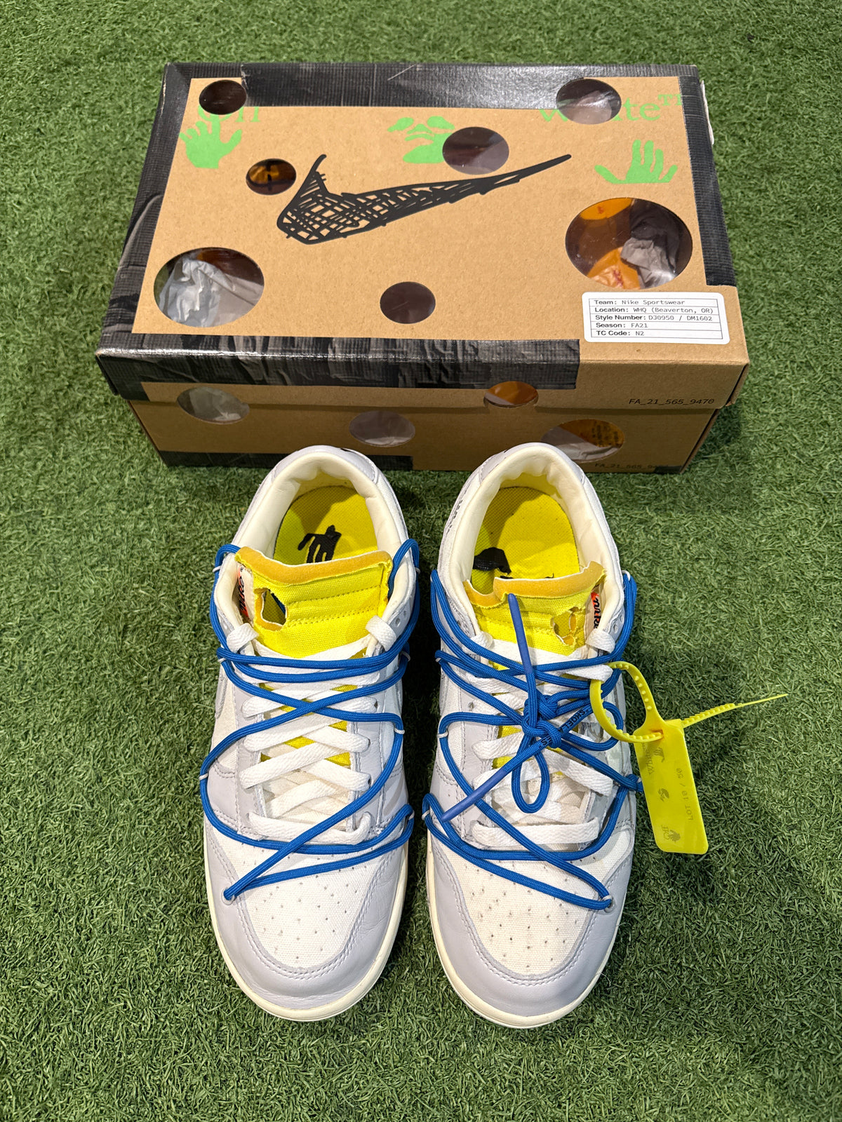 Dunk Low Off-White Lot 10 (9.5)