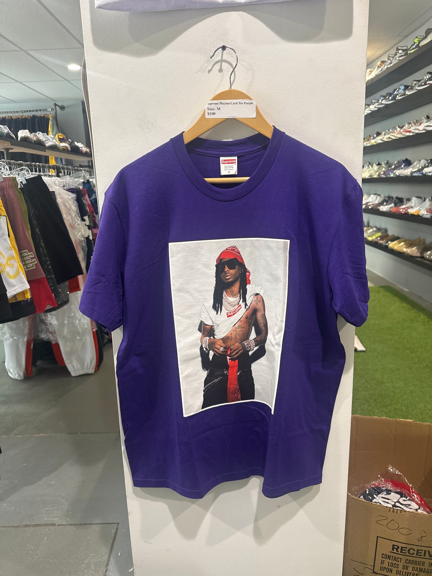 Supreme Playboi Carti Tee Purple