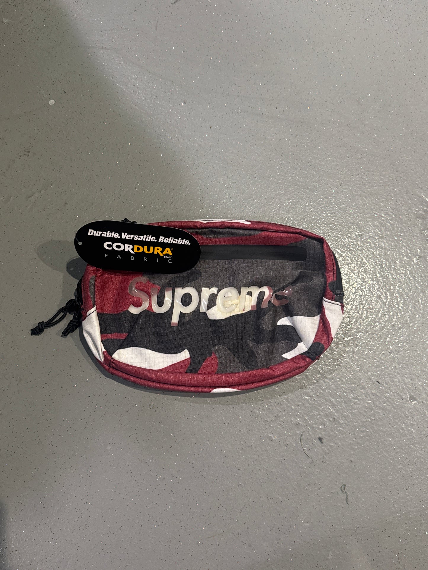 Supreme Red Camo Waist Bag