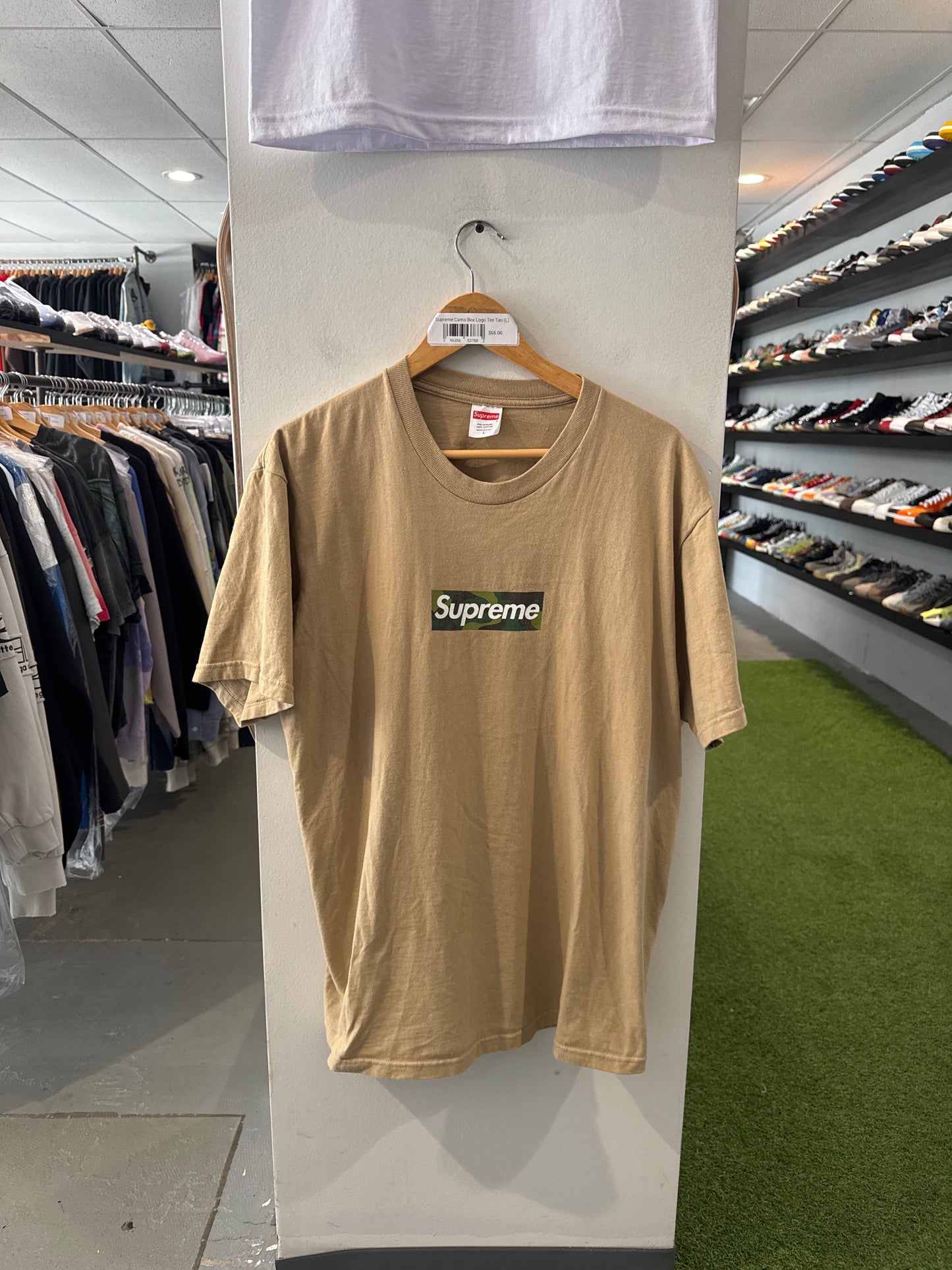 Supreme Camo Box Logo Tee Tan (L)