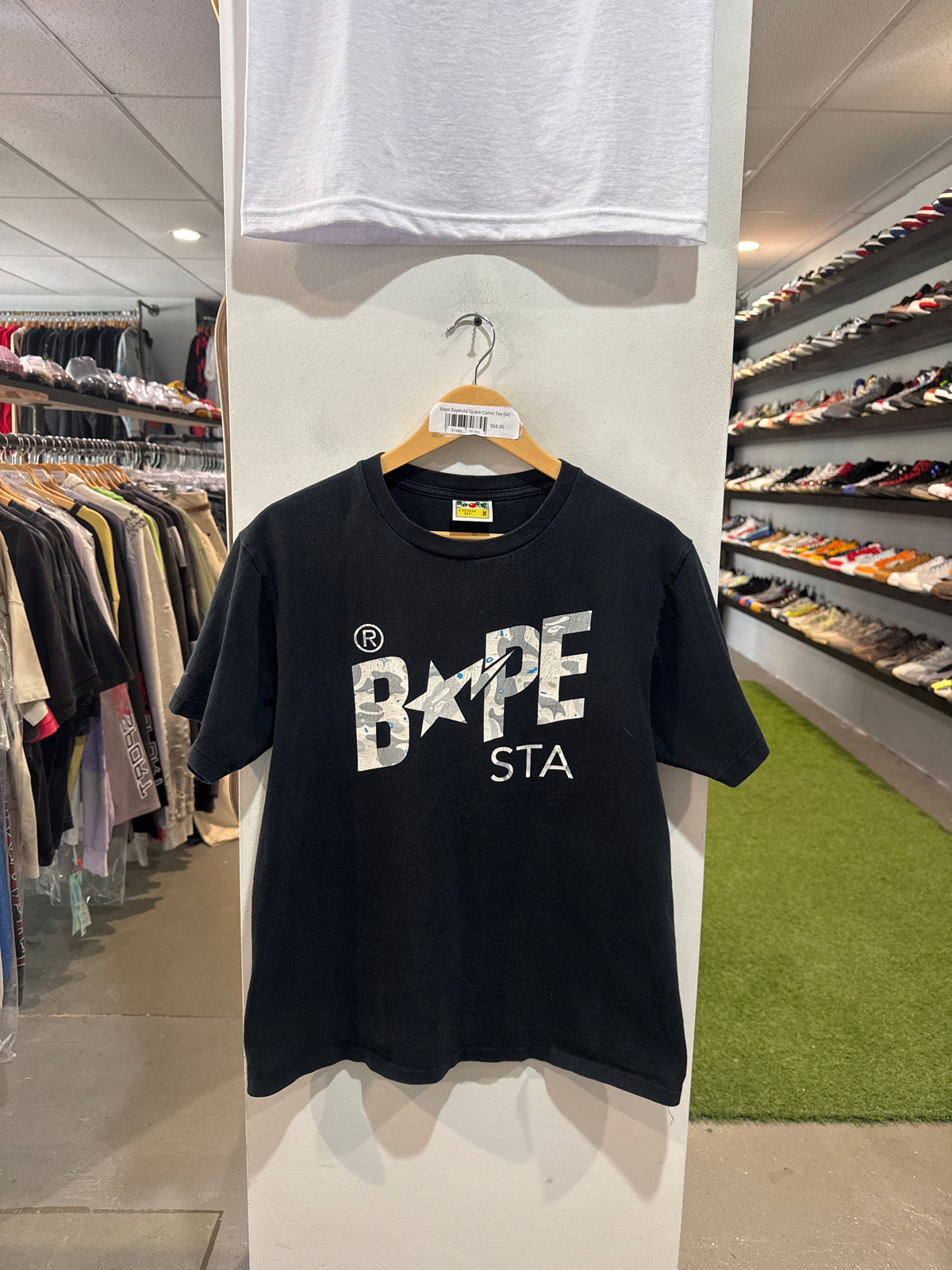 Bape Bapesta Space Camo Tee (M)