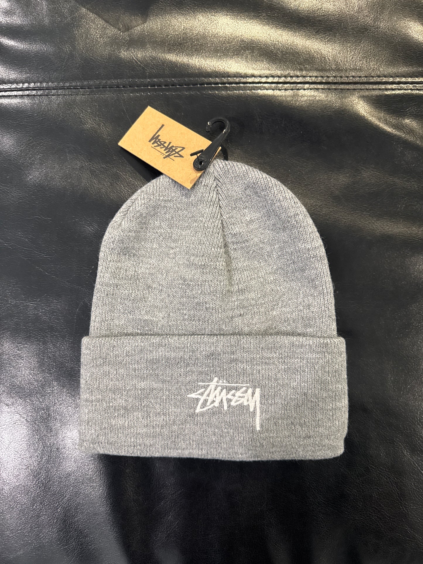 Stussy Cuff Beanie Grey Heather