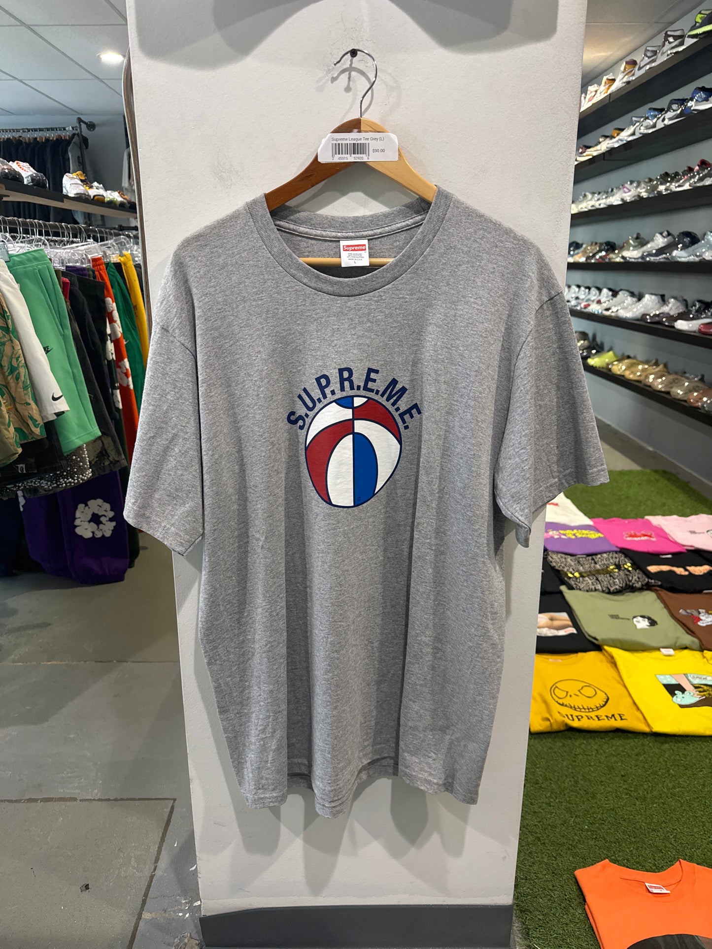 Supreme League Tee Grey