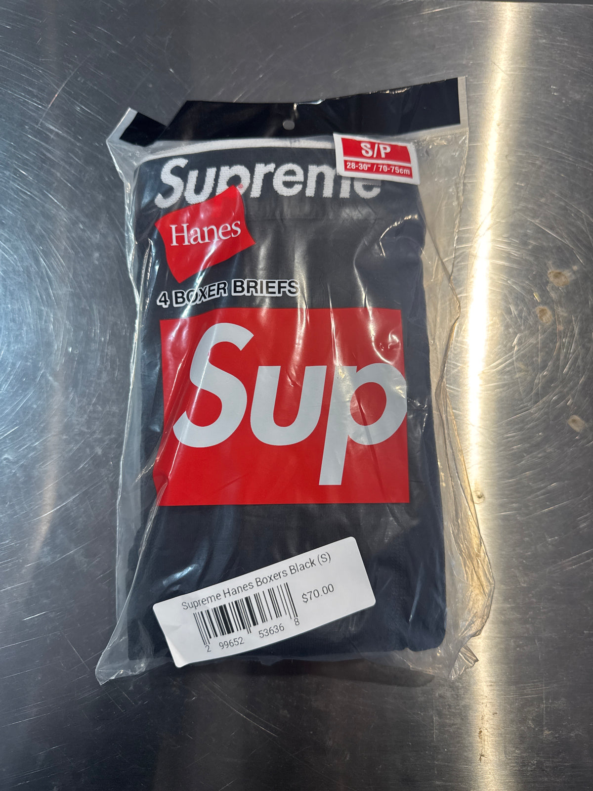 Supreme Hanes Boxers Black (4 Pack)