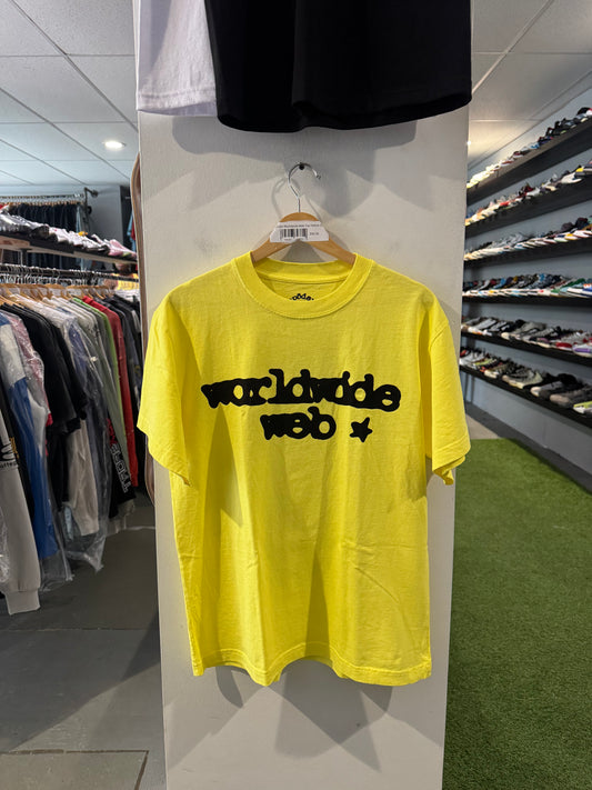 Sp5der Worldwide Web Tee Yellow