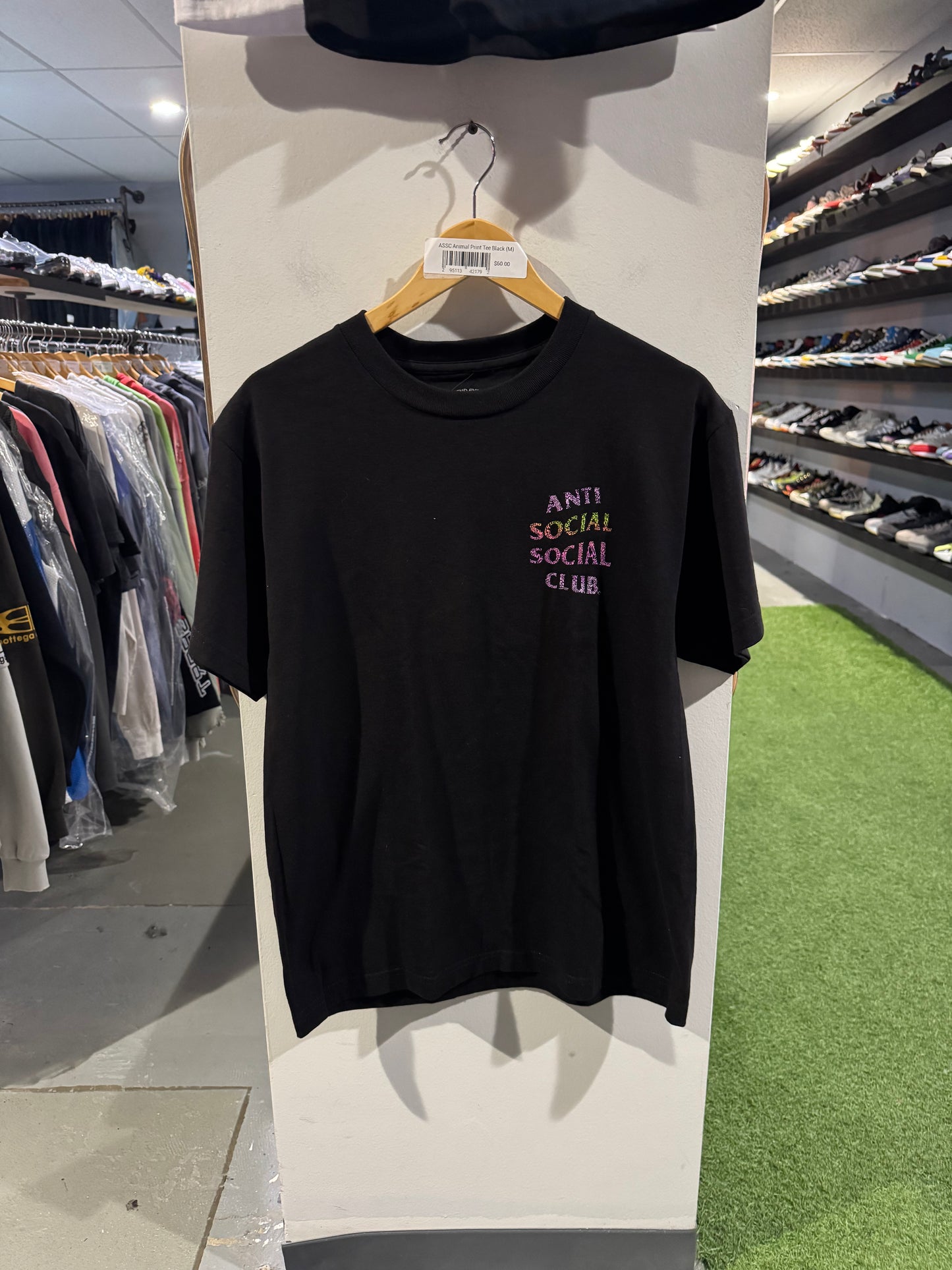 ASSC Animal Print Tee Black