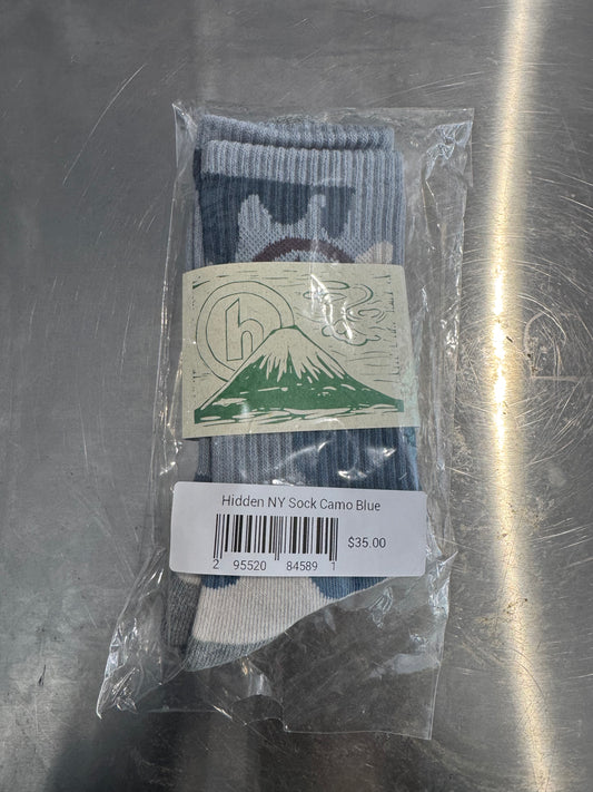 Hidden NY Sock Camo Blue