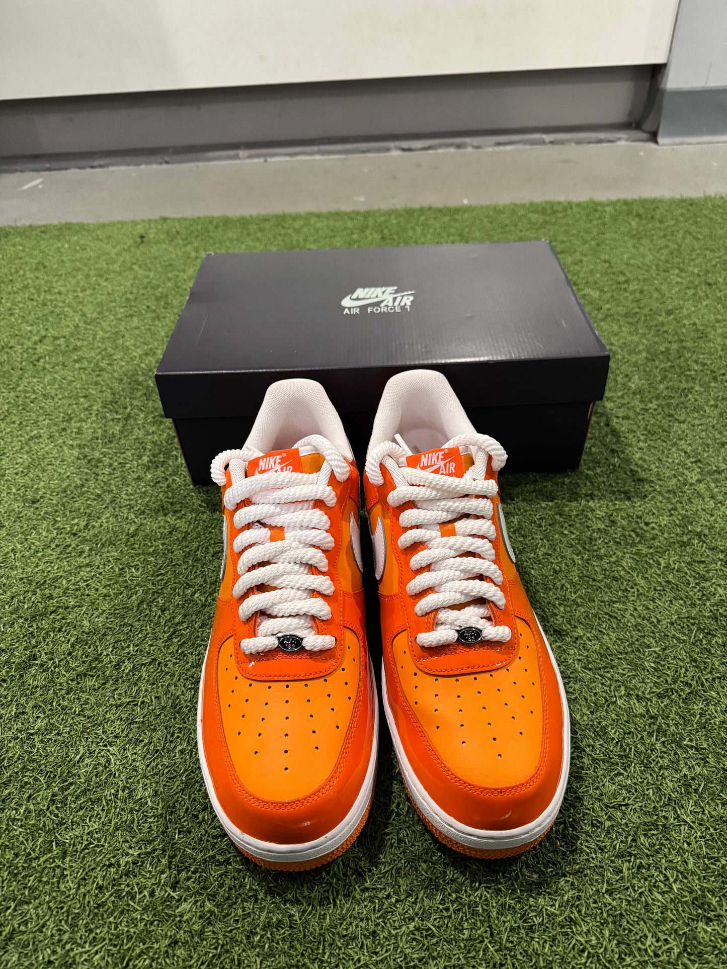 Air Force 1 White Patent Orange (13)