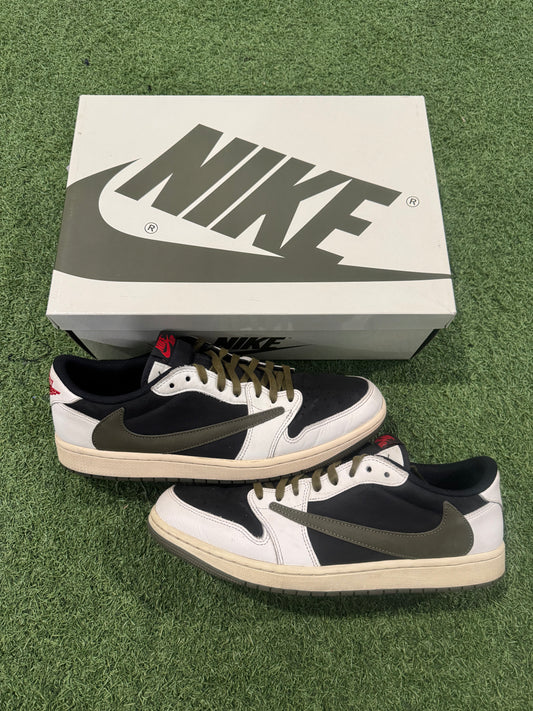 Jordan 1 Low Travis Scott Olive (13W)