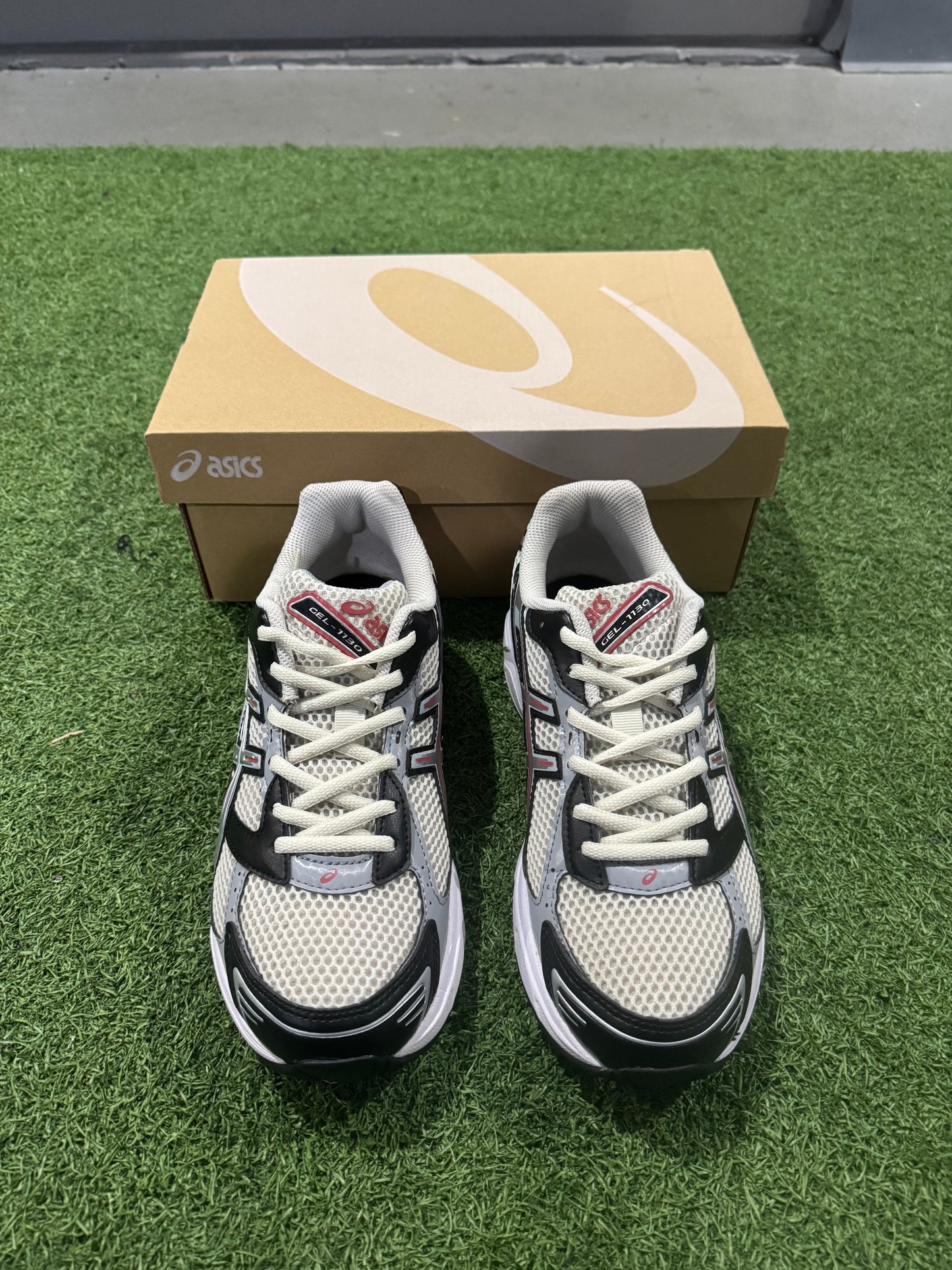Asics Gel-1130 Smoke Grey Pure Silver Red (7.5)