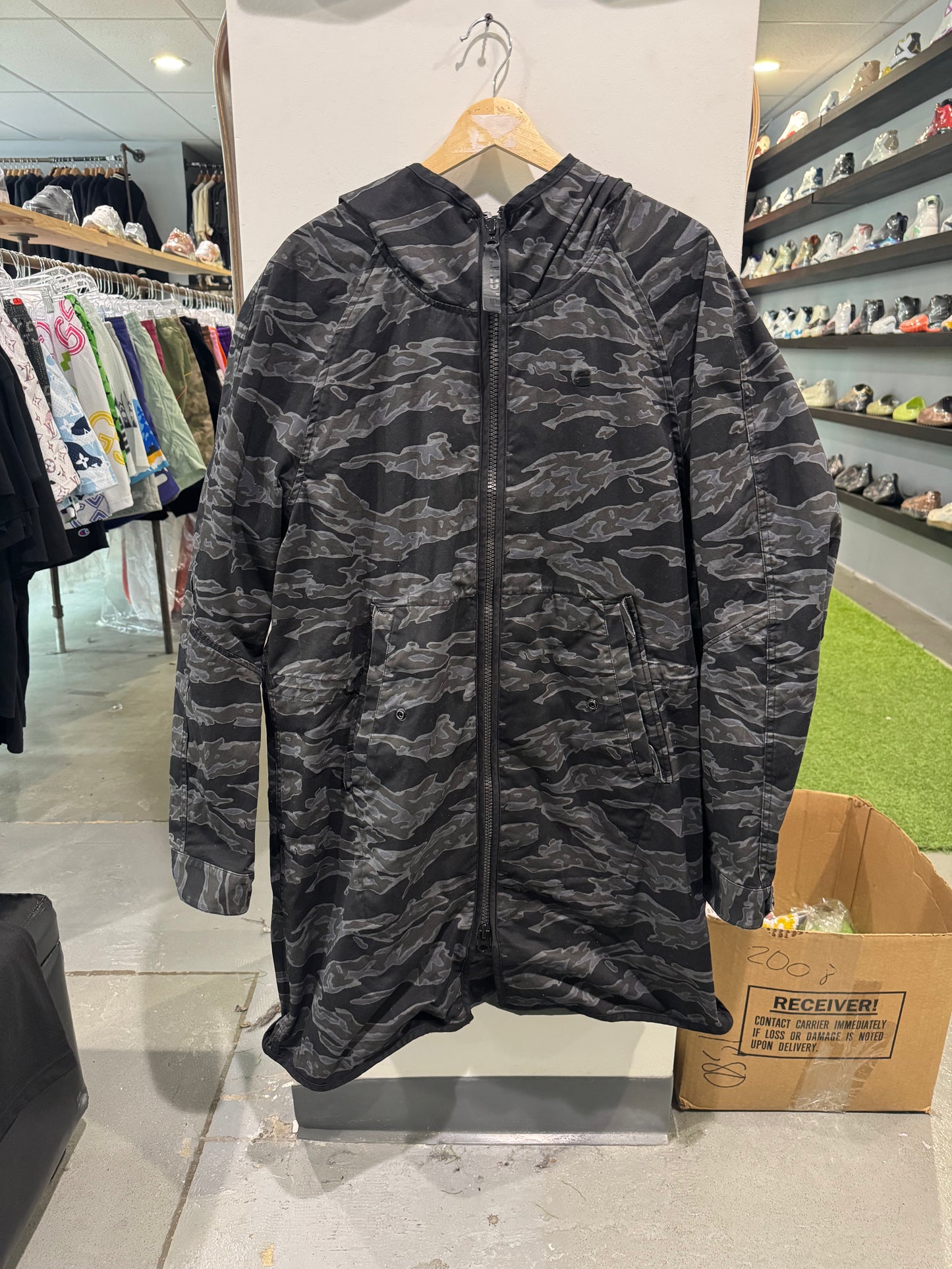 G Star Raw Camo Parka Jacket (XL)