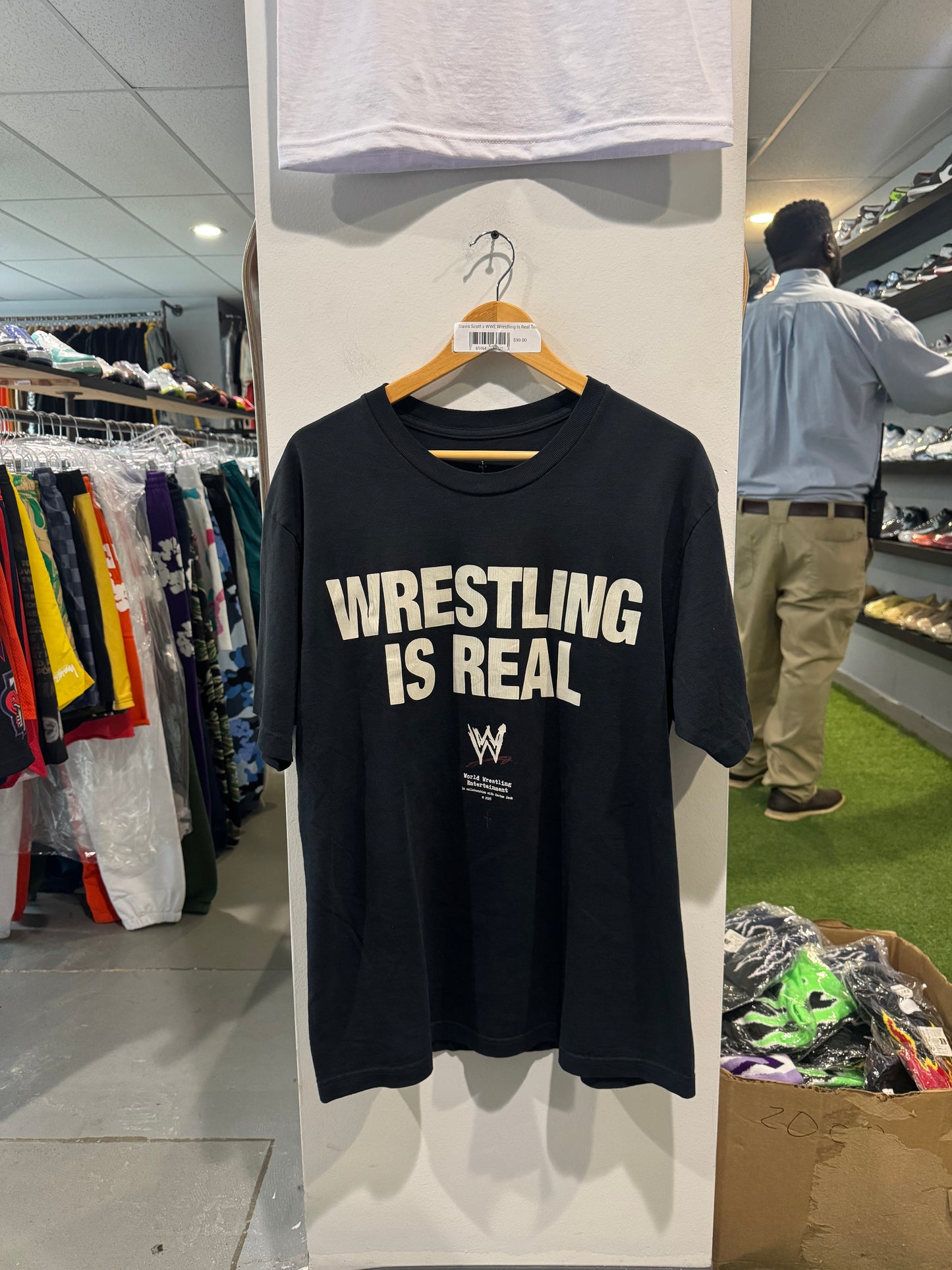 WRESTLING IS REAL Tシャツ WWE TRAVIS SCOTT Travis Scott x WWE Wrestling Is Real Tee – Release Orlando