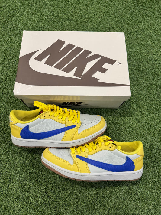 Jordan 1 Low Travis Scott Canary (9W/7.5M)