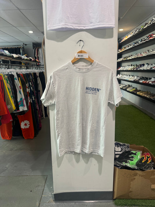 Hidden NY Logo Tee White/Navy (M)