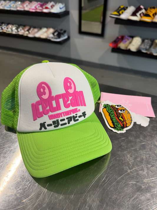 Vandy The Pink Ice Cream Trucker Hat Green