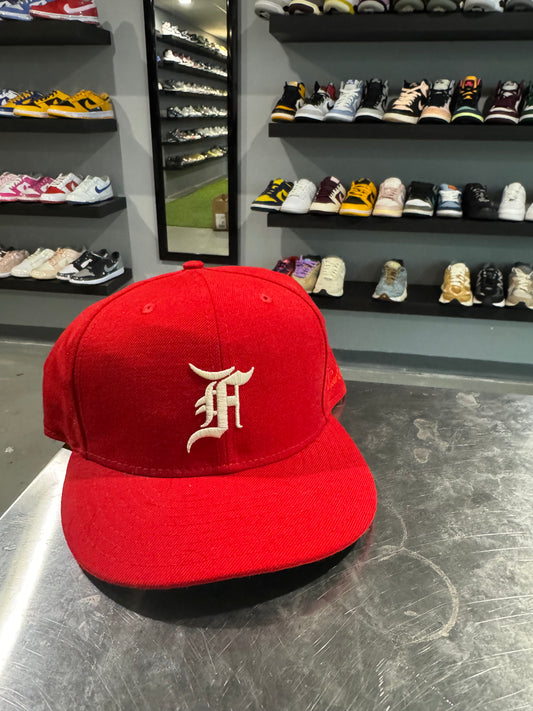 Fear Of God Essentials New Era Fitted Red (7 5/8)