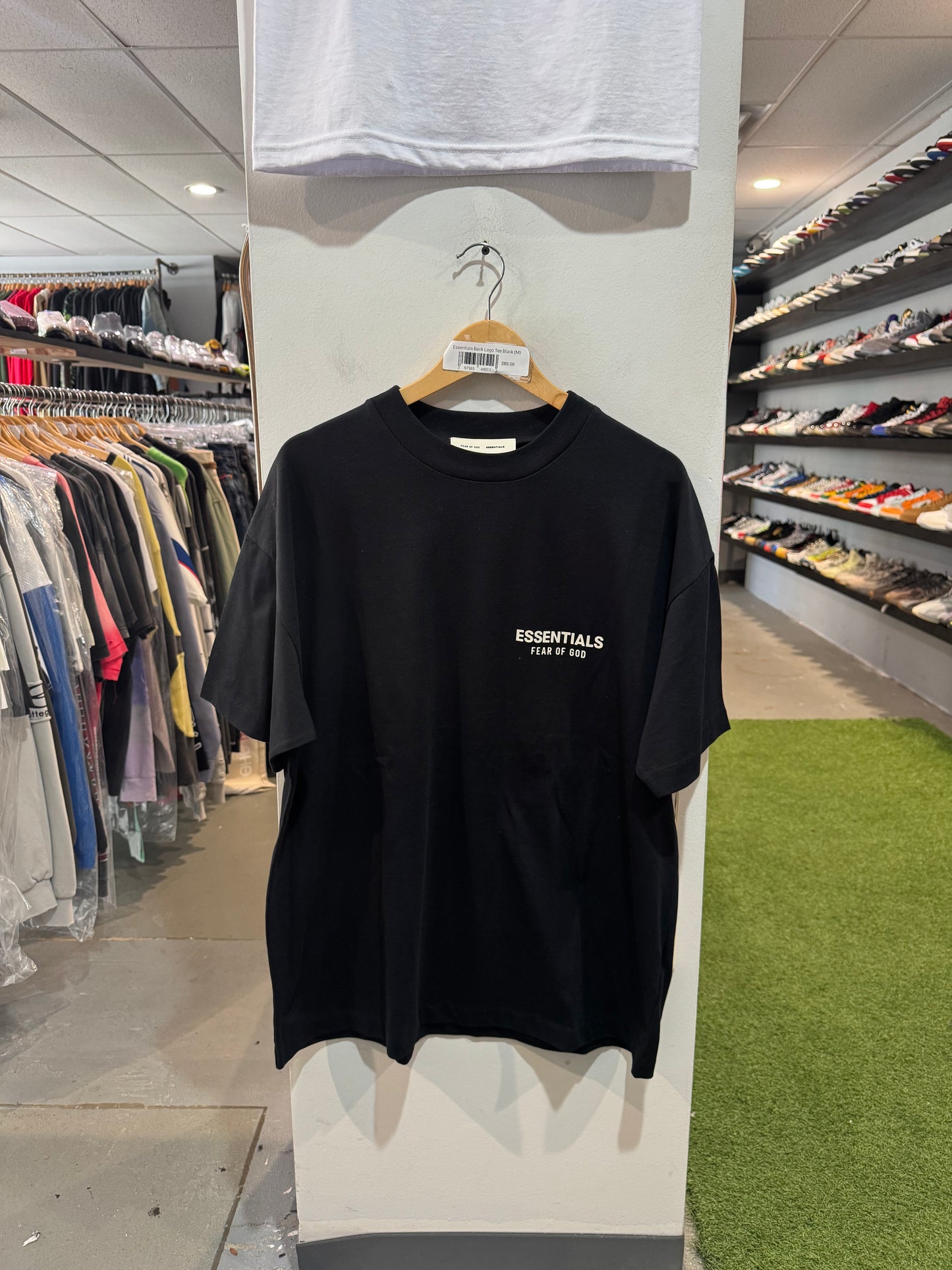 Essentials Back Logo Tee Black