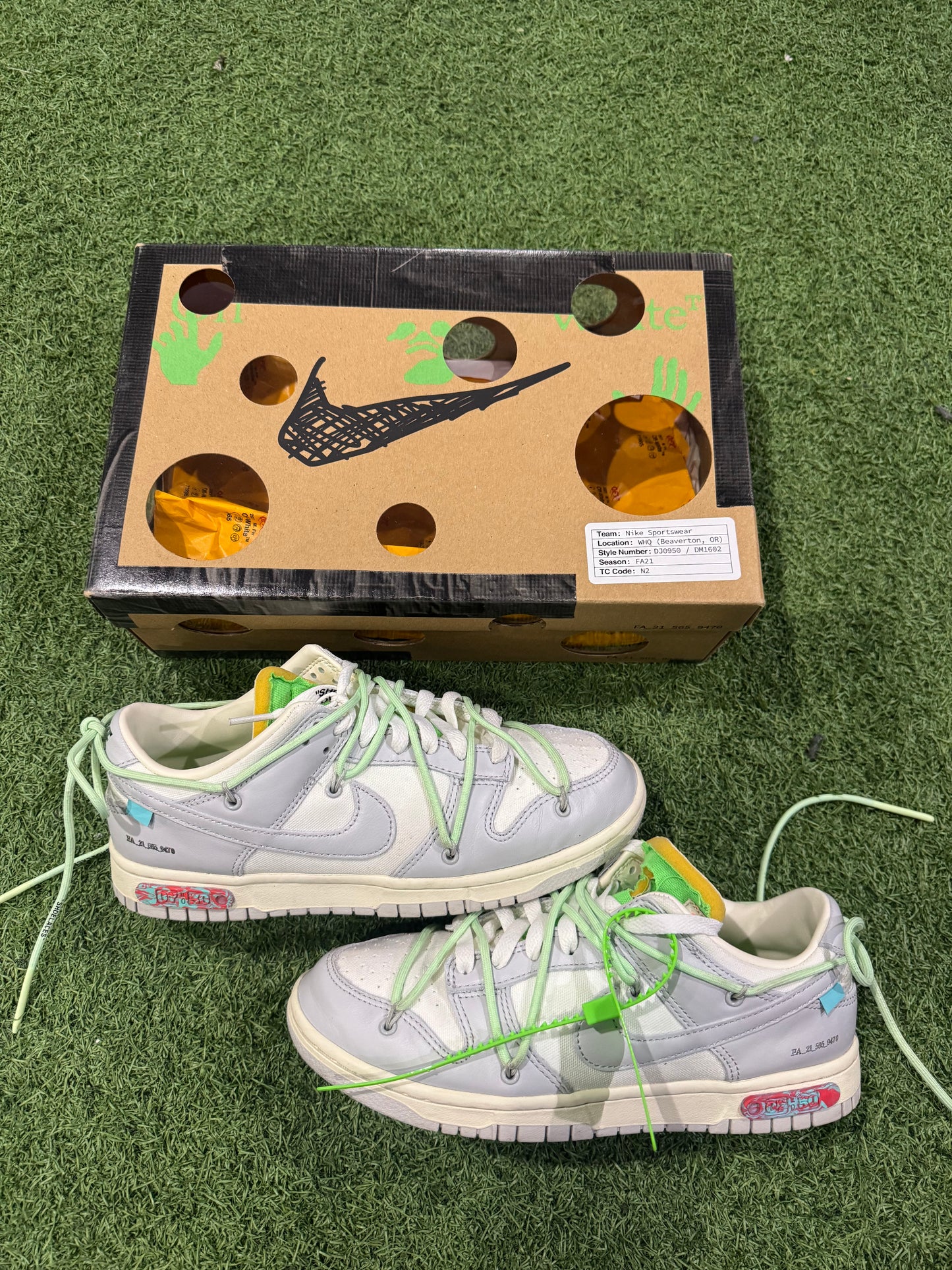 Dunk Low Off-White Lot 7 (8)