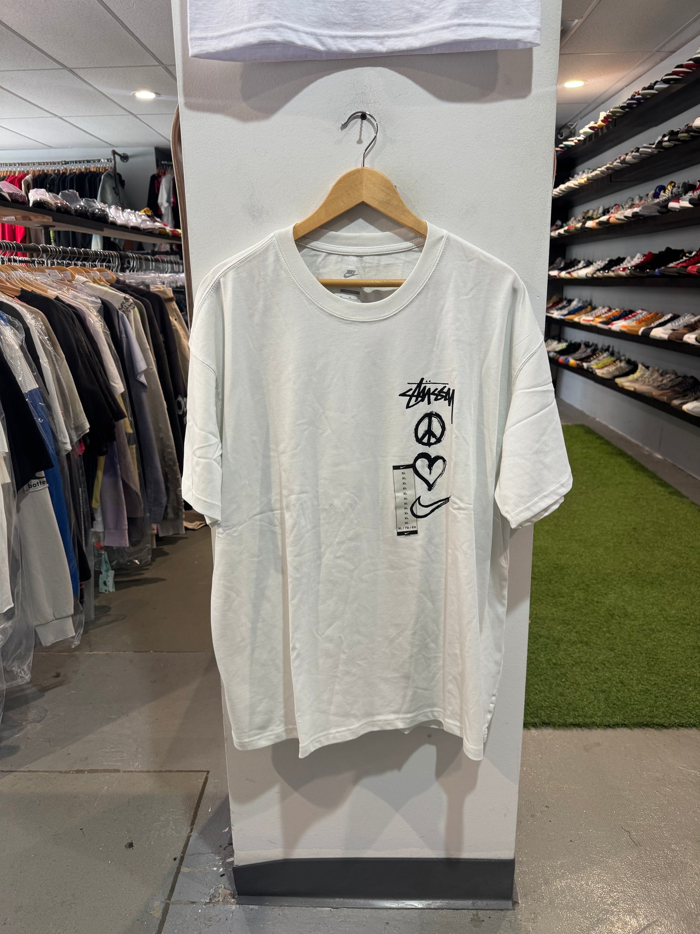 Stussy x Nike Peace, Love, & Swoosh Tee