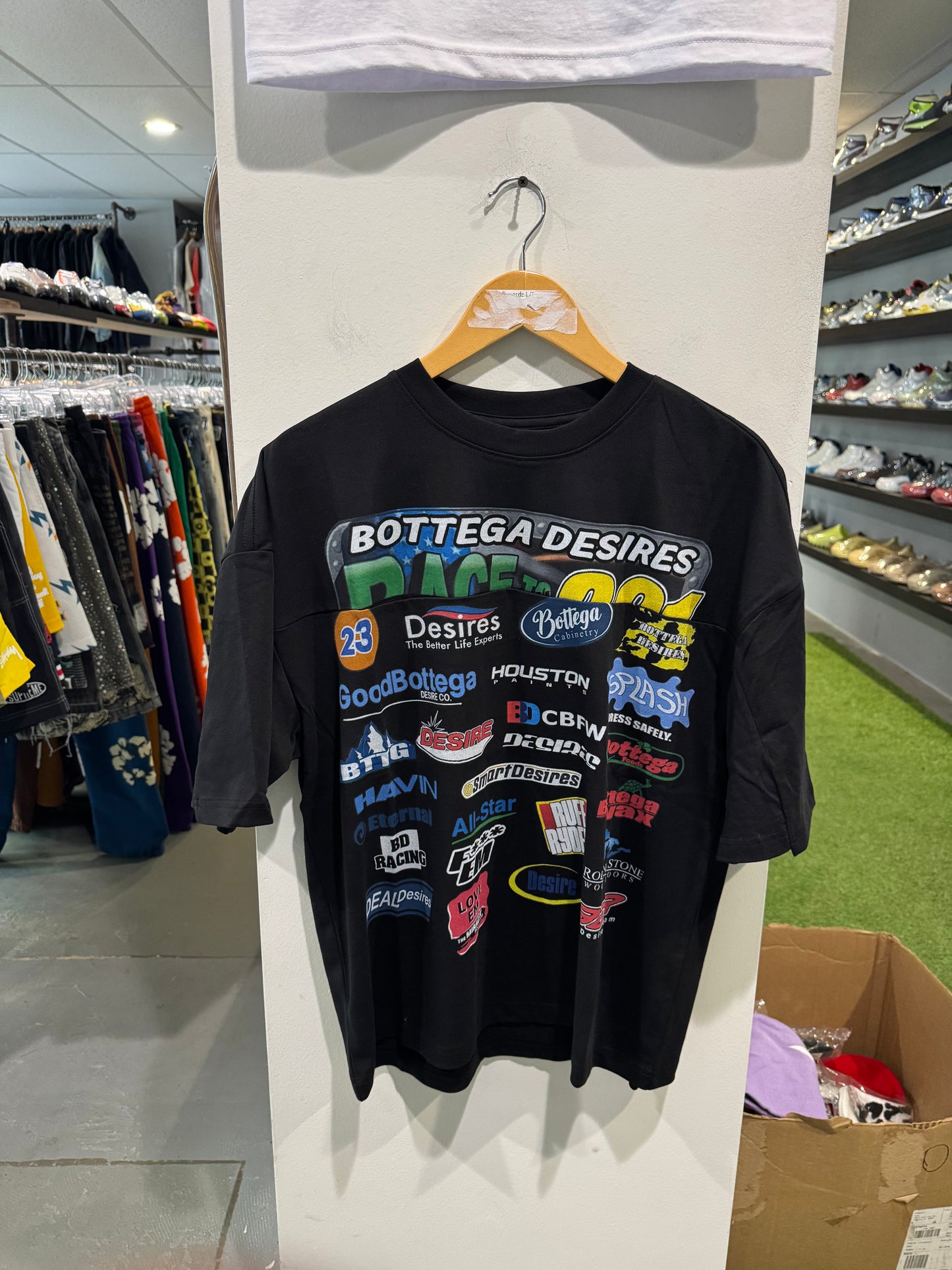 Bottega Desires Race Tee Black