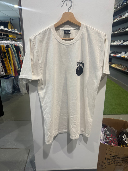 Stussy 8 Ball Tee White