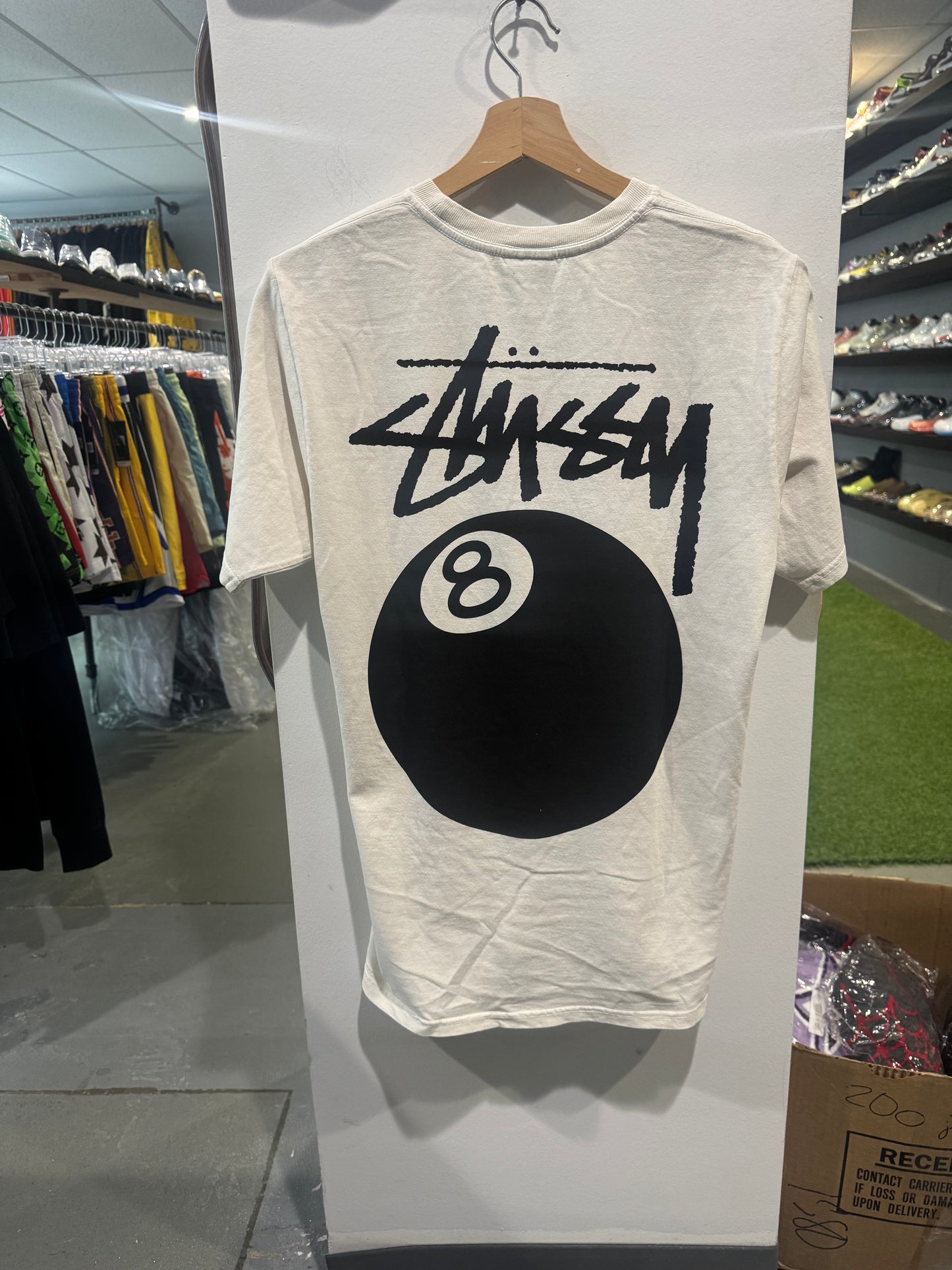 Stussy 8 Ball Tee White