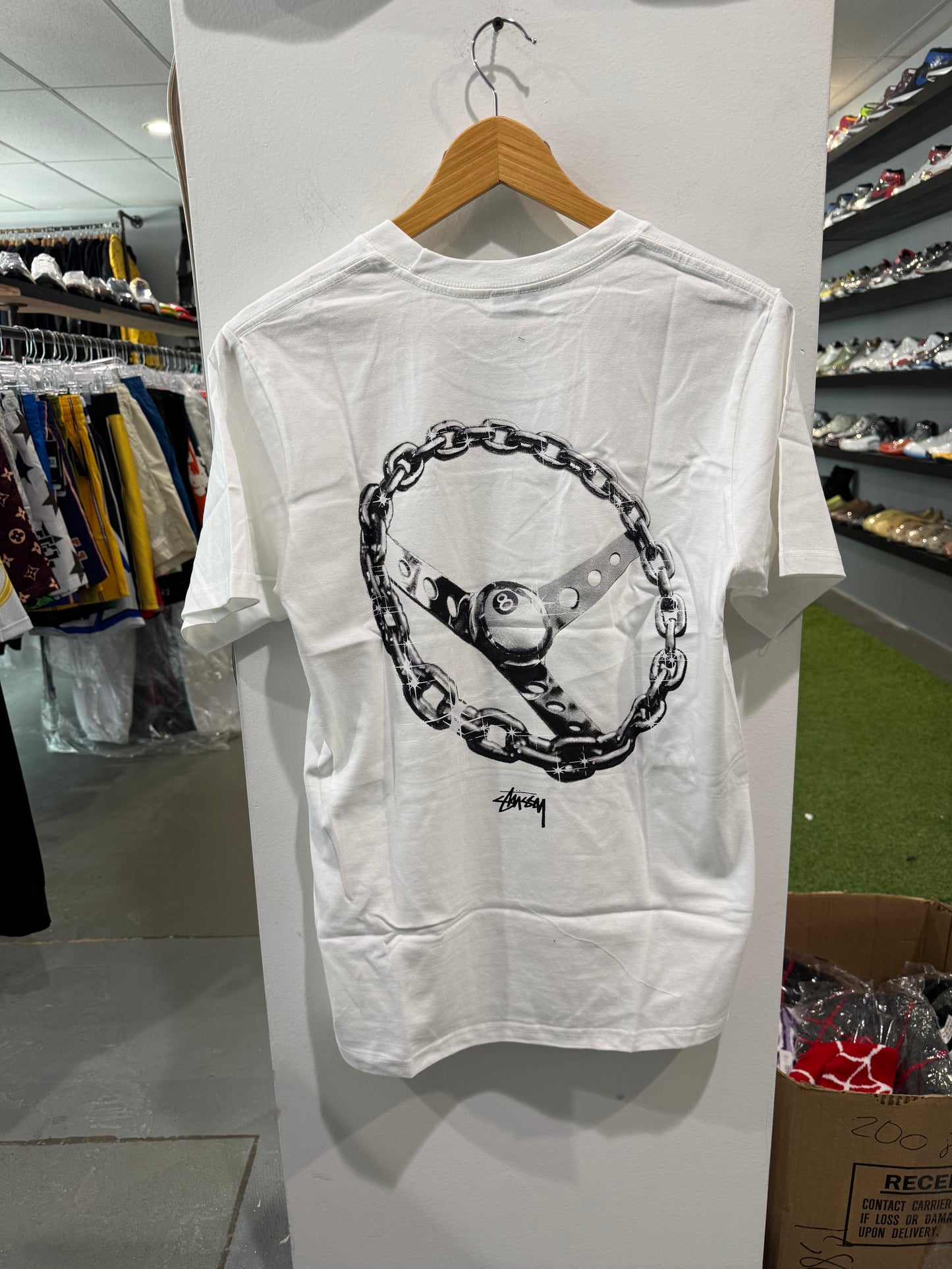 Stussy Chain Link Tee White