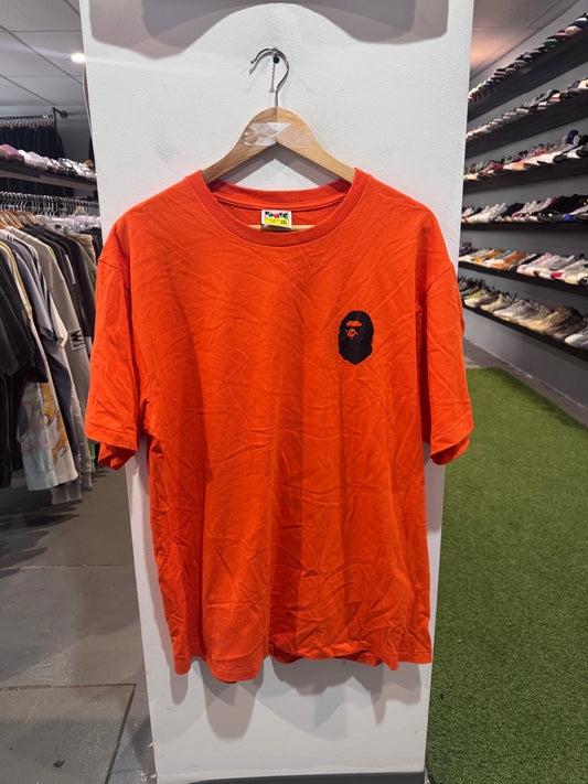 Bape Multi Logo Tee Orange (XXL)