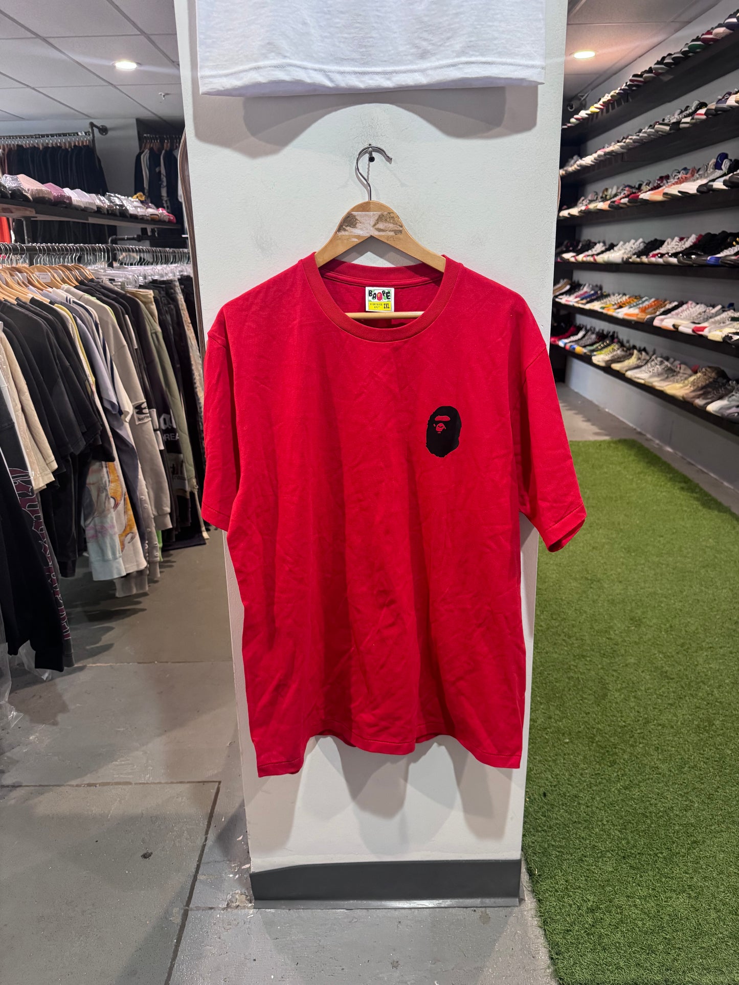 Bape Multi Logo Tee Red (XXL)