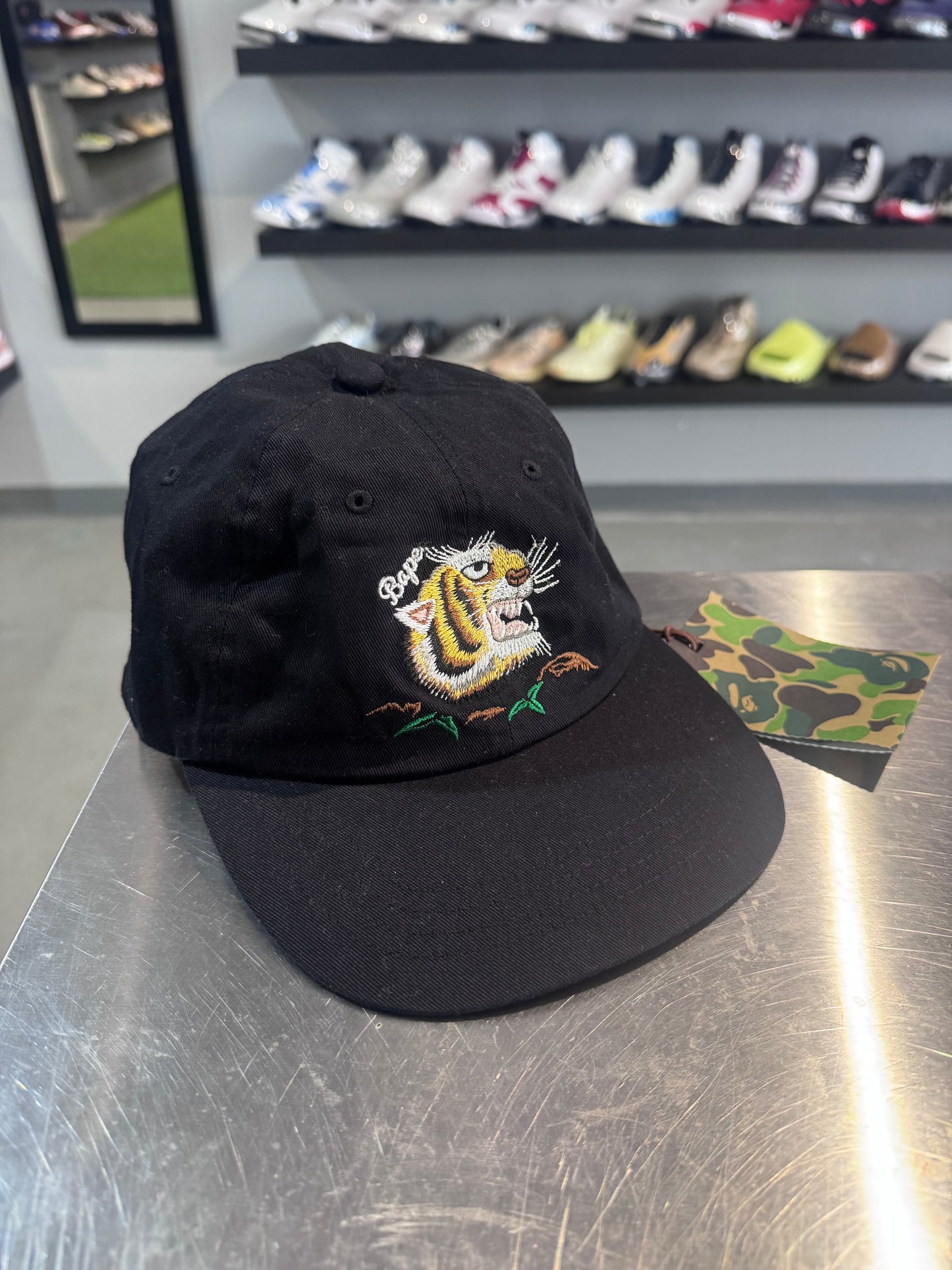 Bape Tiger Embroidery Panel Cap
