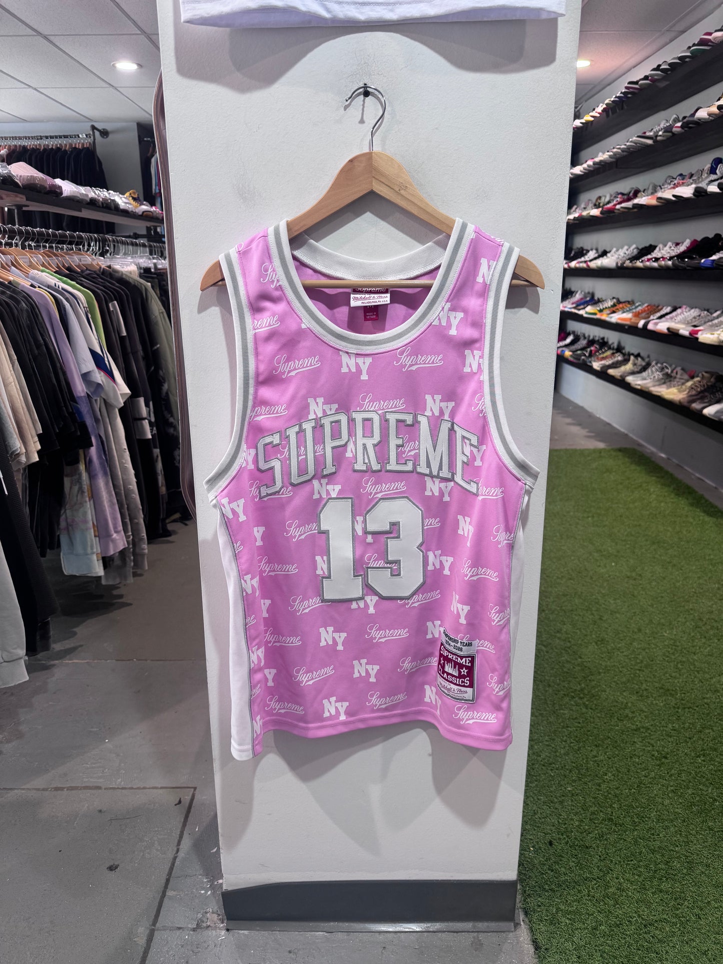 Supreme Mitchell & Ness Monogram Basketball Jersey (M)