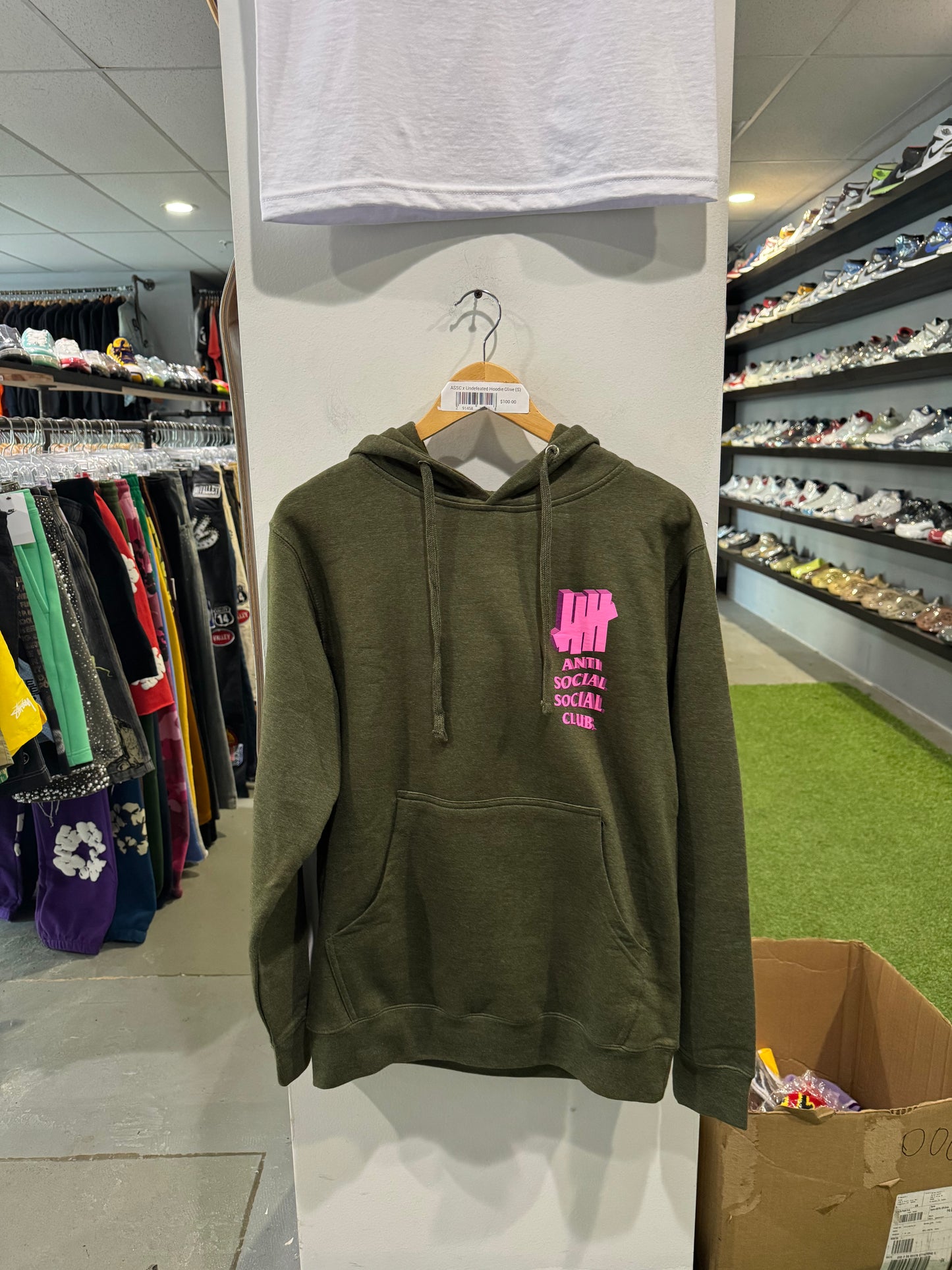 ASSC x Undefeated Hoodie Olive