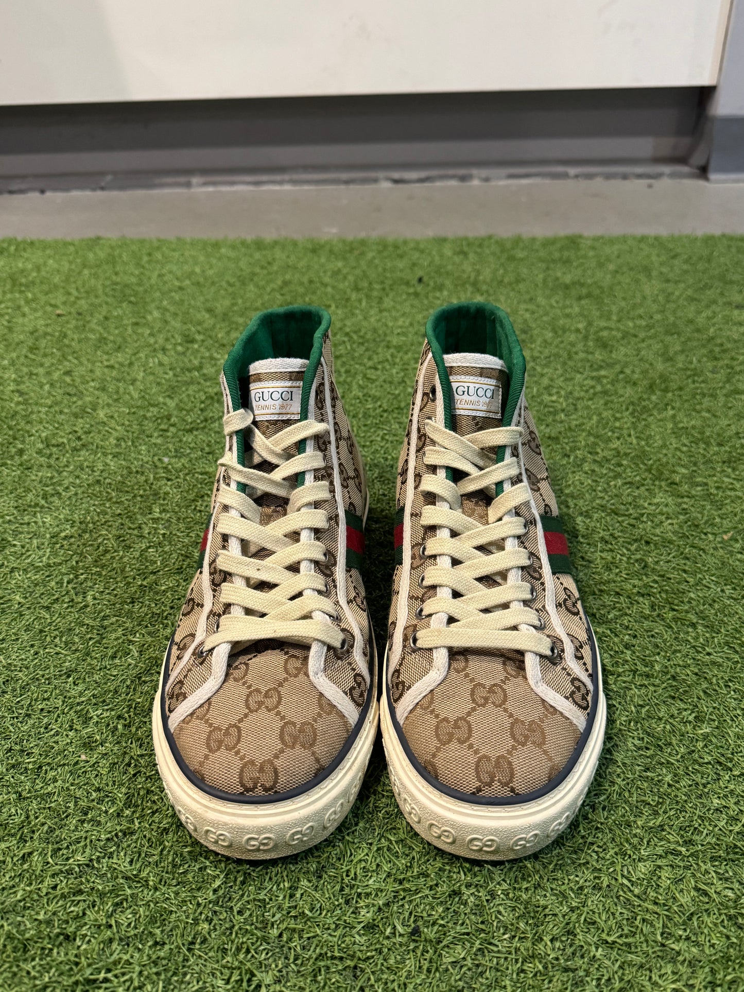 Gucci Tennis 1977 High Top Sneaker (7.5)