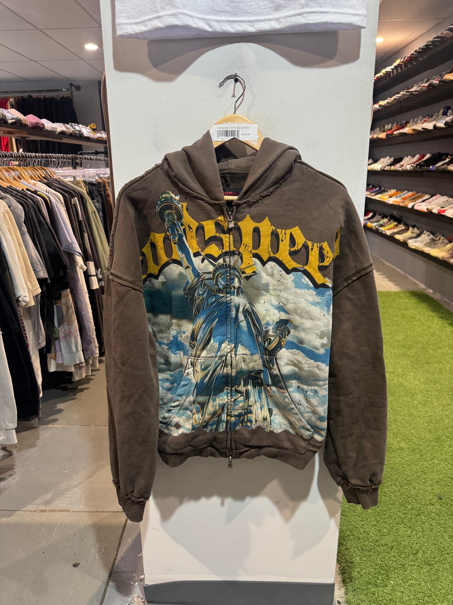 Godspeed Chrome Liberty Zip Up Hoodie (XS)
