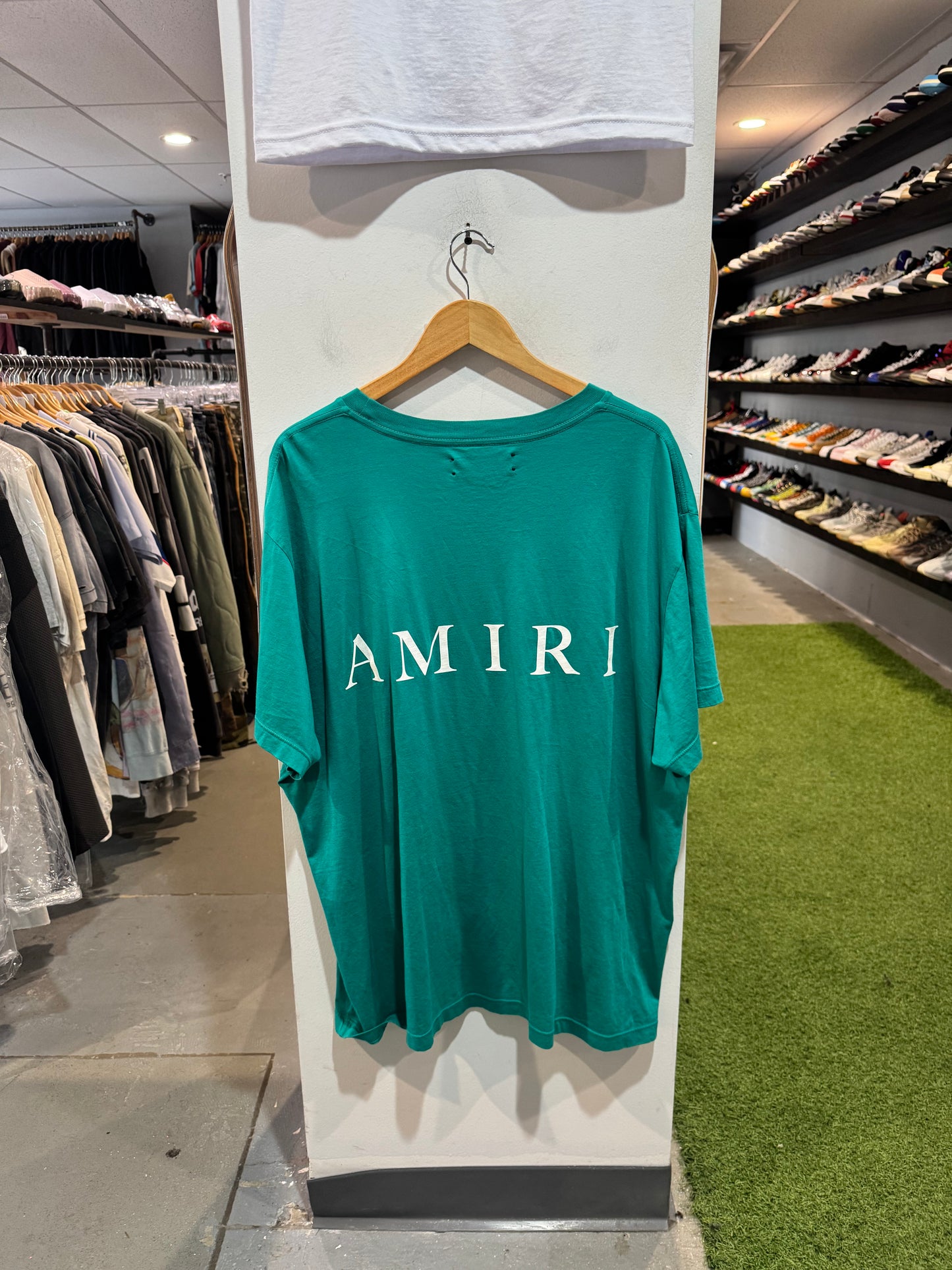 Amiri Logo Tee Teal (XXL)