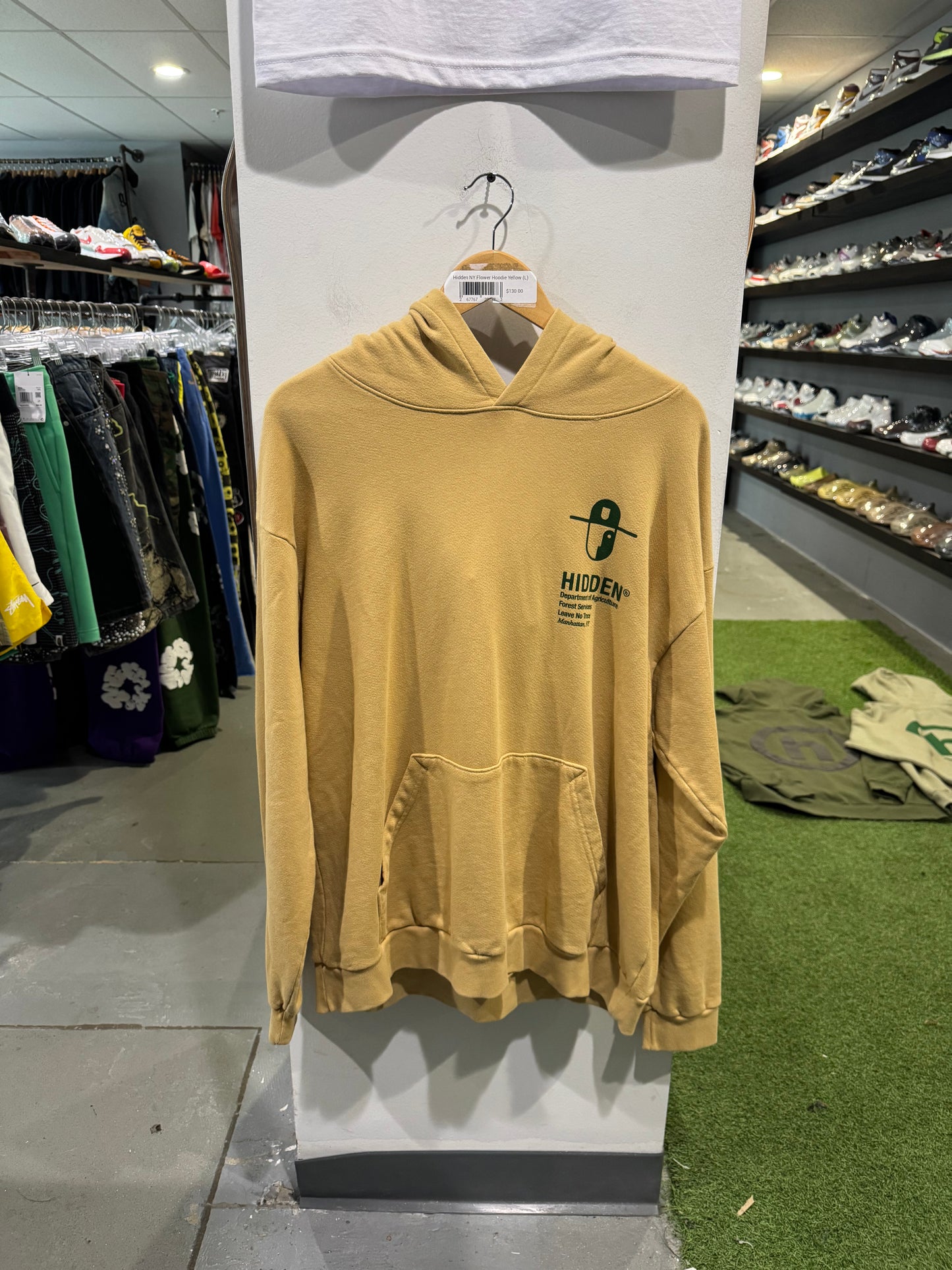 Hidden NY Flower Hoodie Yellow