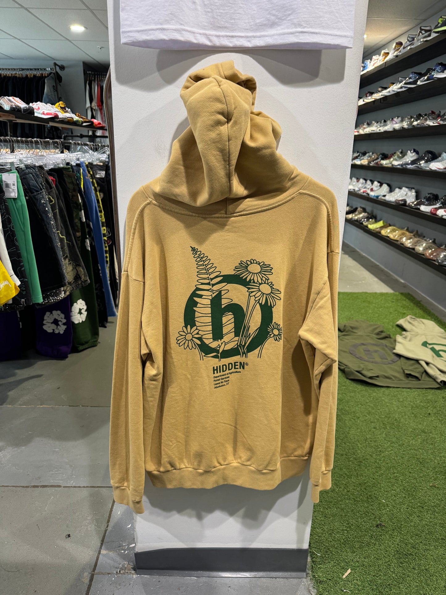Hidden NY Flower Hoodie Yellow