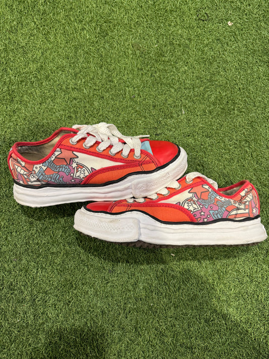 Maison Mihara Paterson Printed Sneaker Red (9)