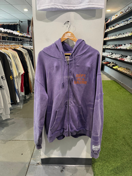 Gallery Dept. French Logo Zip Up Hoodie (L)