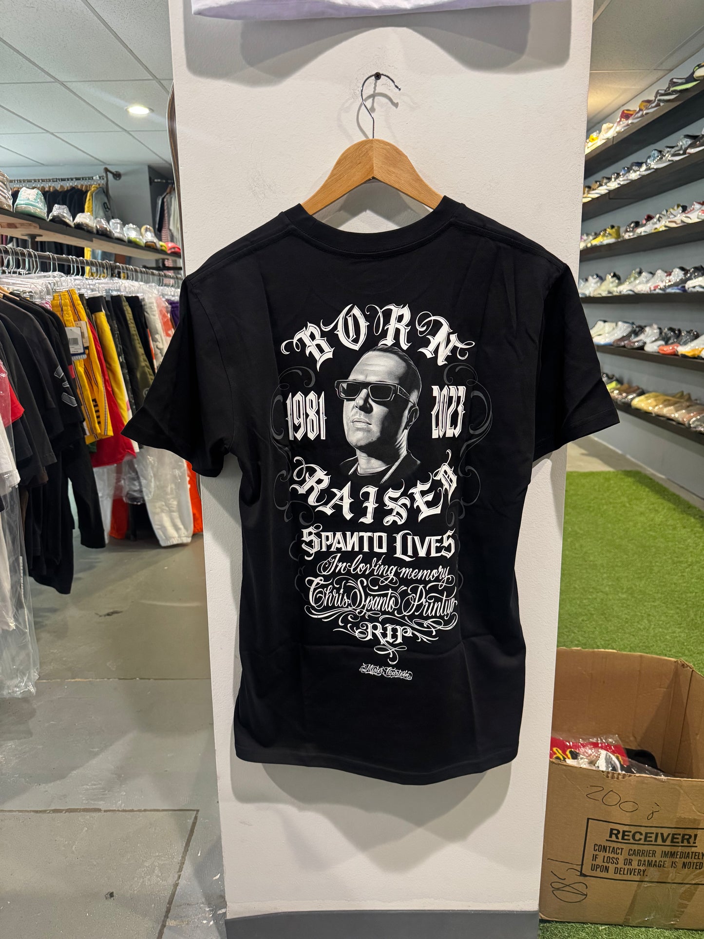 Born x Raised Spanto Lives Tee Black