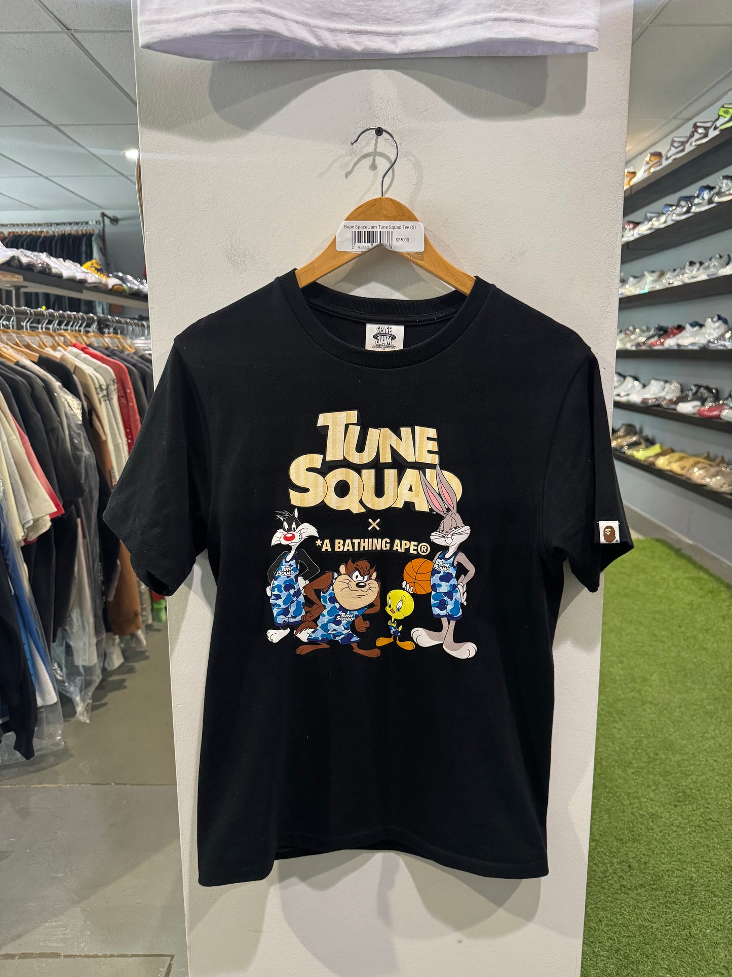 Bape Space Jam Tune Squad Tee (S)