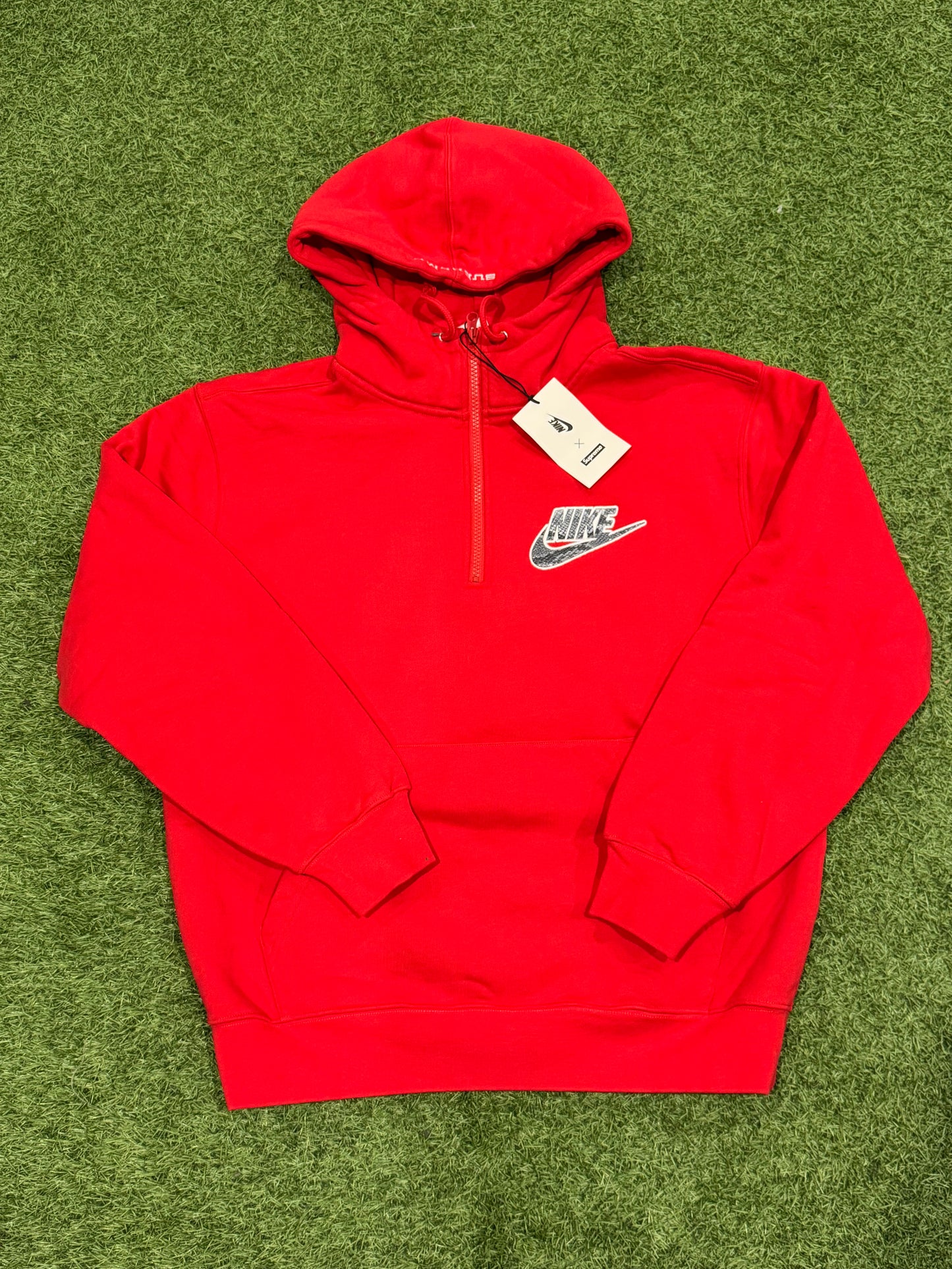 Supreme Nike Half Zip Hoodie Red