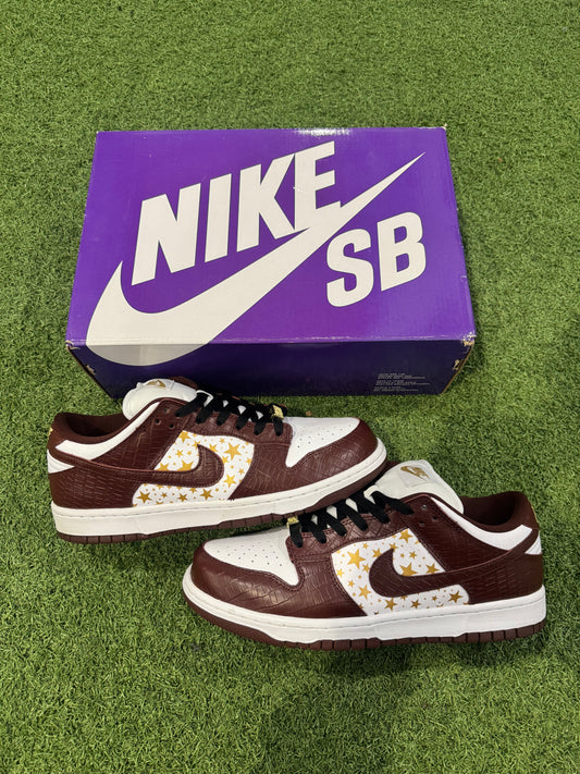 Dunk Low SB Supreme Stars Brown (9.5)