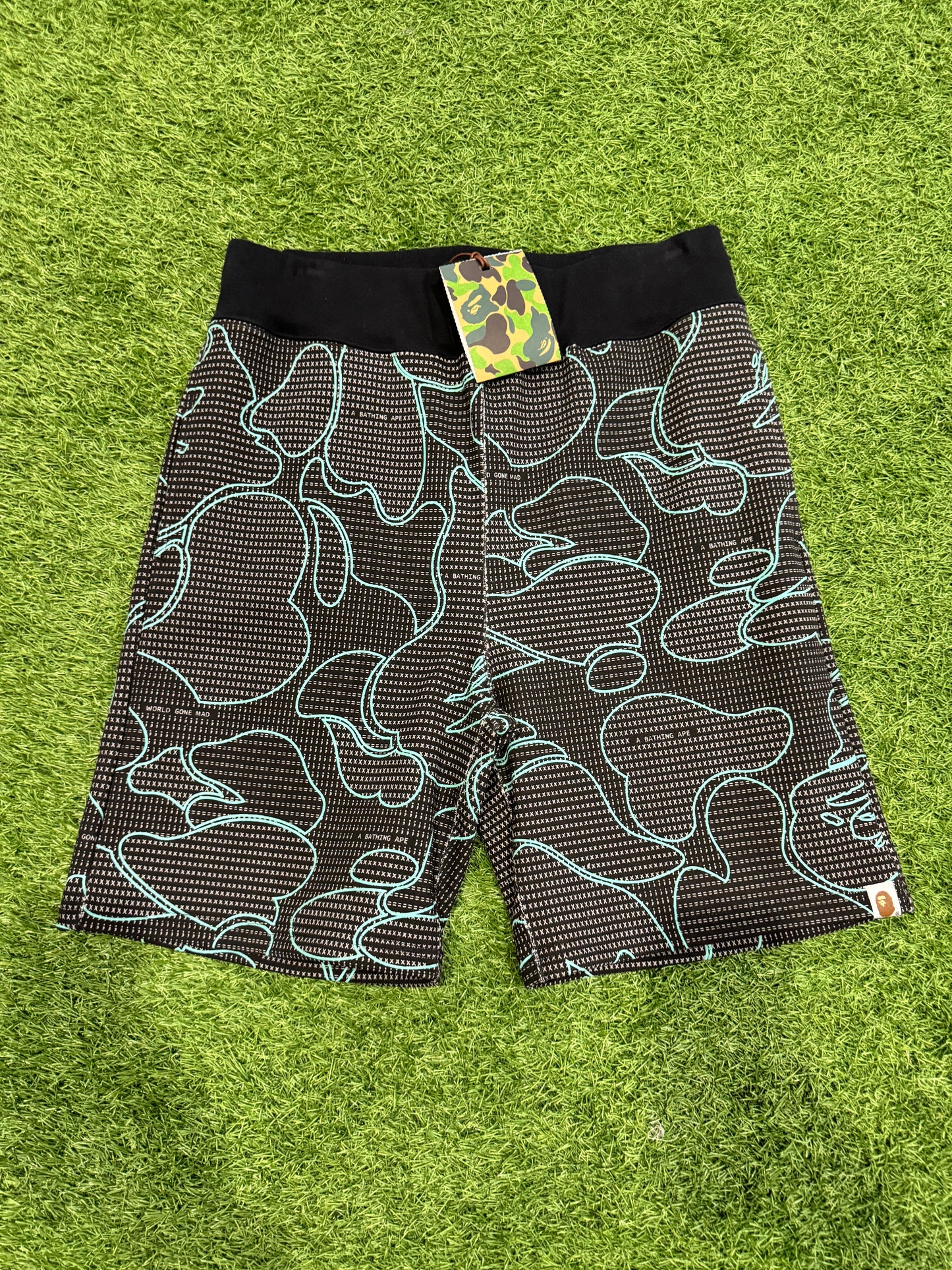 Bape Text Code Shorts (M)