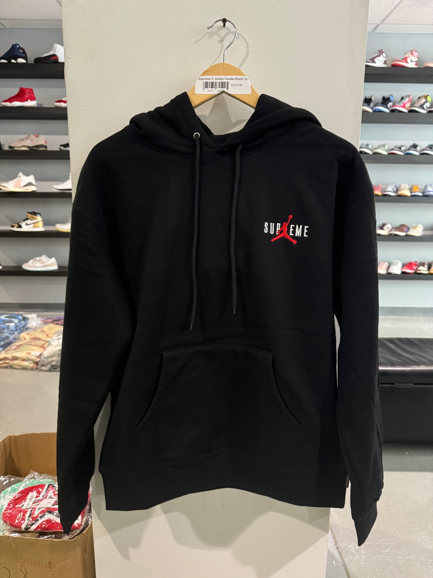 Supreme x Jordan Hoodie Black