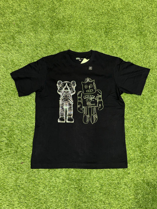 Kaws x Andy Warhol Tee Black