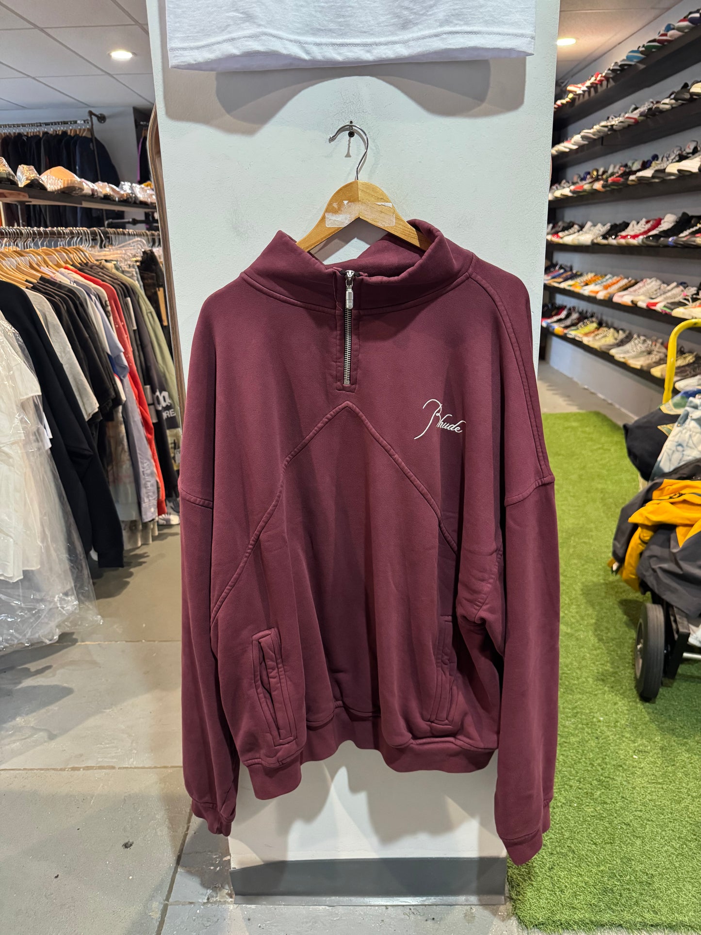 Rhude Quarter Zip Sweater
