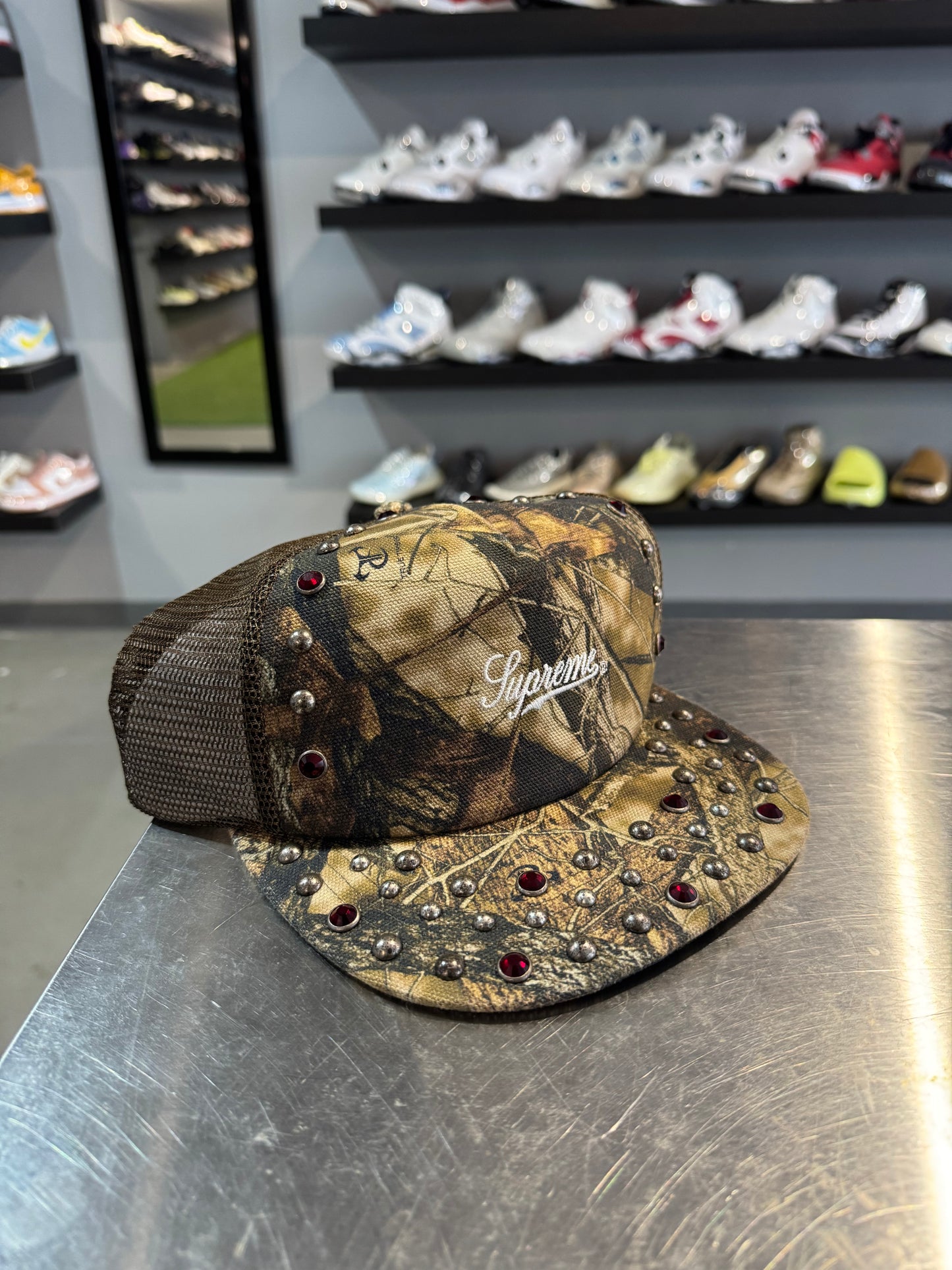 Supreme B.B. Simon Studded Canvas Trucker